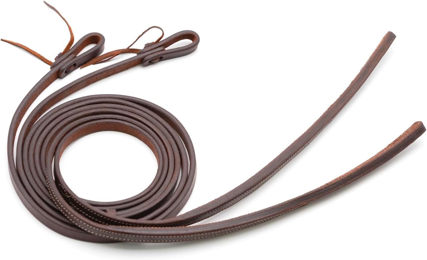 Equine LuxeLeather Heavy Oiled Western Leather Horse Reins – Split Laced &