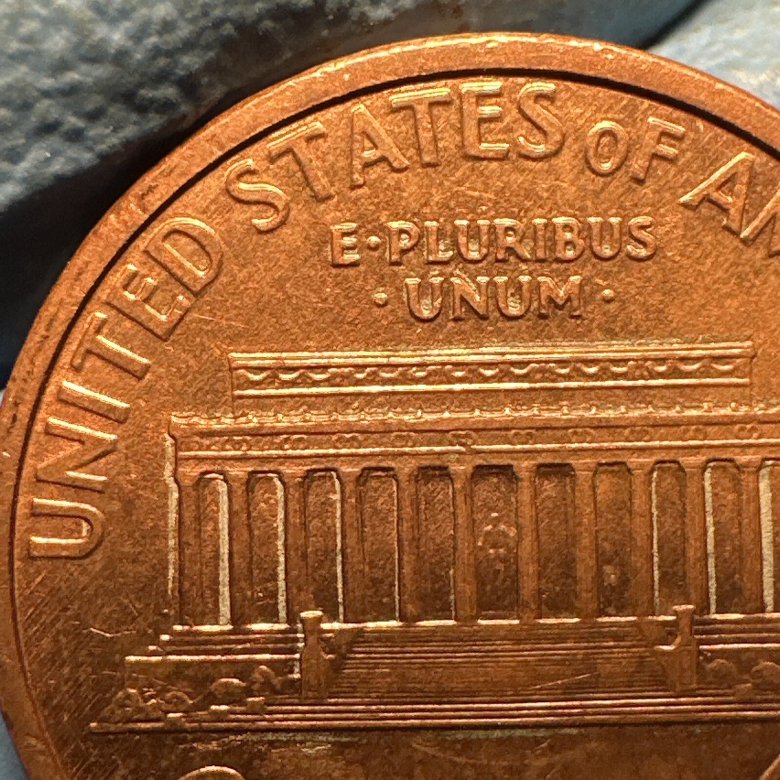 1993 Lincoln Memorial Spike Head Die Break Error Plating Doubling