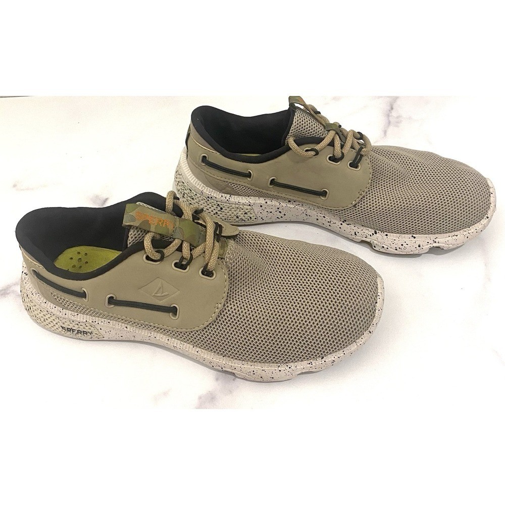 Sperry Women's Top-Sider 7 Seas STS99316 Water Boat Shoe Khaki Taupe Size 5.5