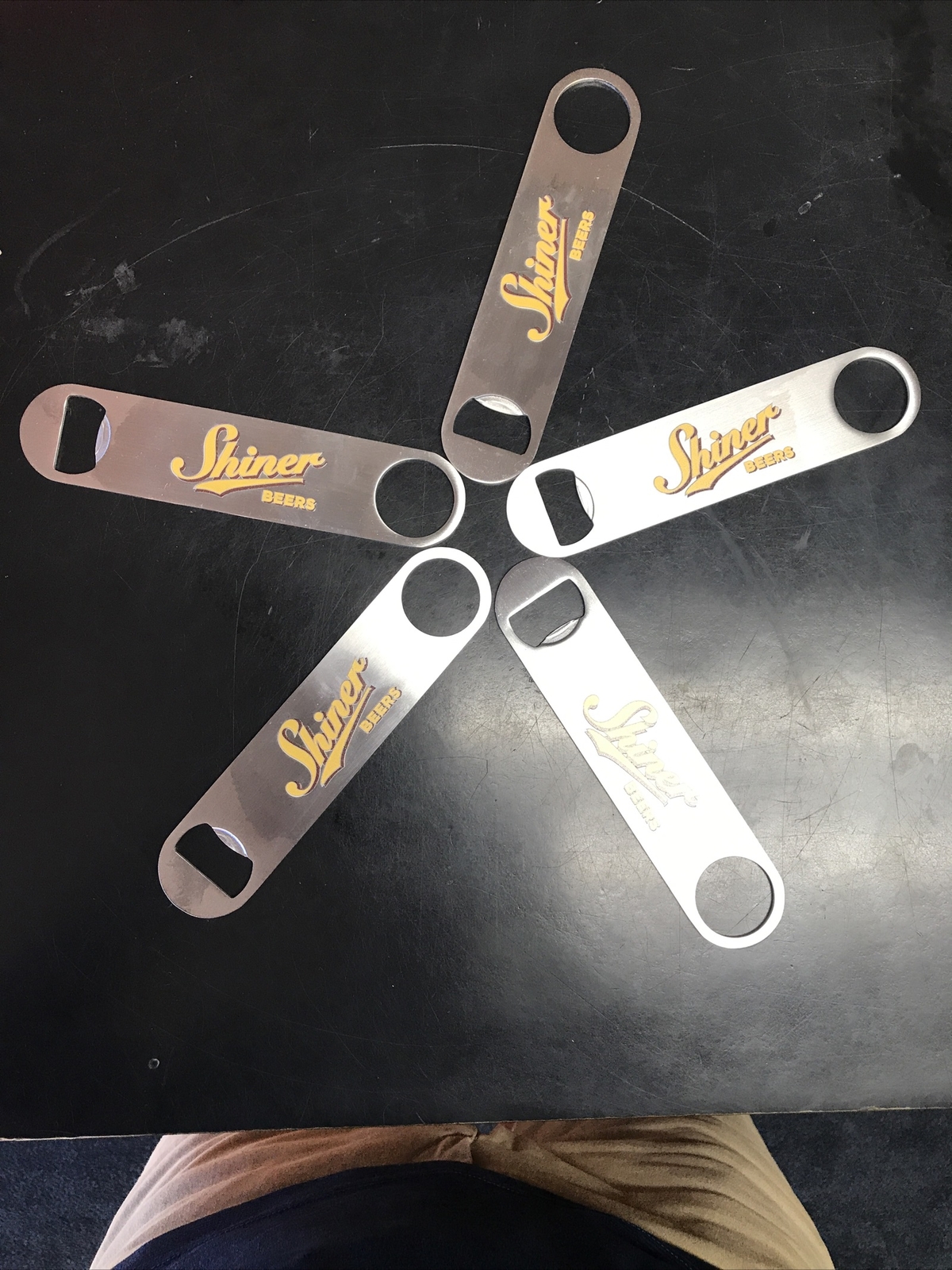 New Shiner Beers 7" Large Bottle and Beer Opener