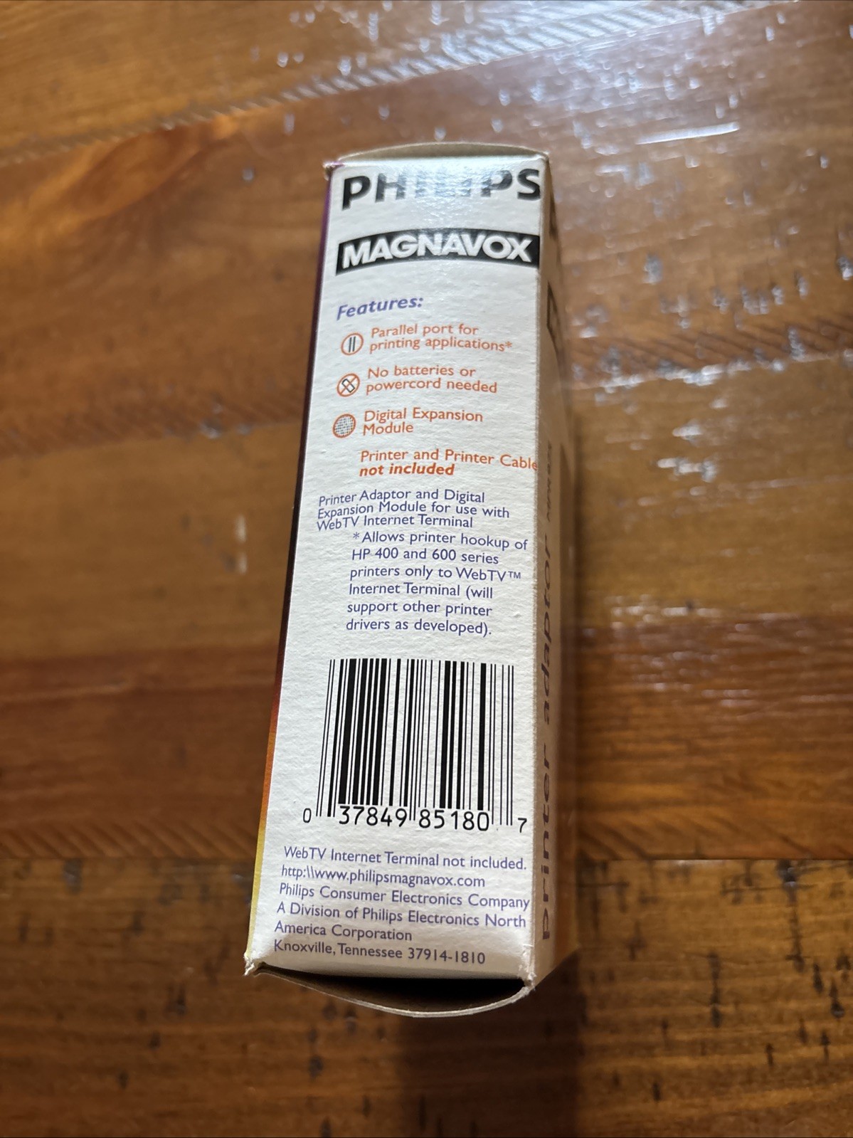 PHILIPS MAGNAVOX WEBTV Printer Adapter w/box MPR975