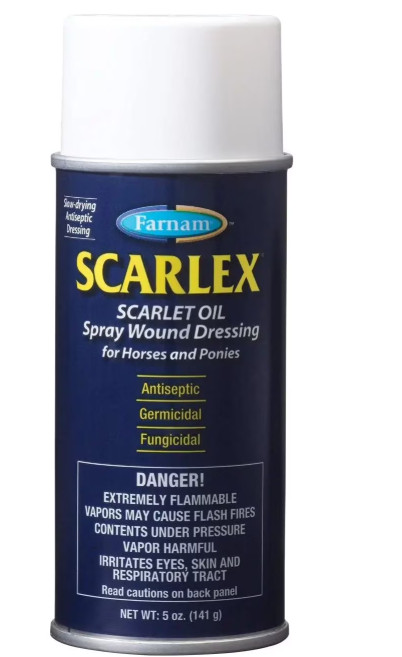 Farnam Scarlex Scarlet Oil Spray Wound Dressing for Horses and Ponies 7 Ounces