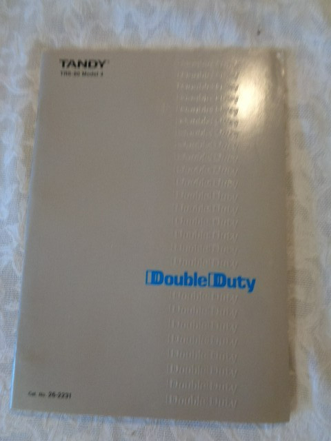 Tandy TRS - 80 Model 4 Double Duty Manual with Data Diskette Drive 1
