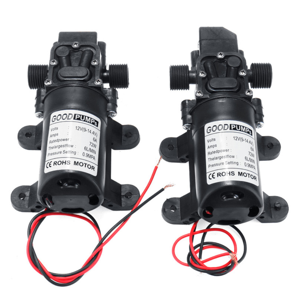 2x12V High Pressure Water Pump 130PSI Self Priming Sprayer Diaphragm Auto Switch