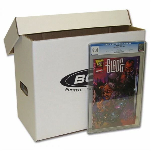 Lot of 5 BCW Cardboard Graded Comic Book Storage Boxes box holds CGC slabs