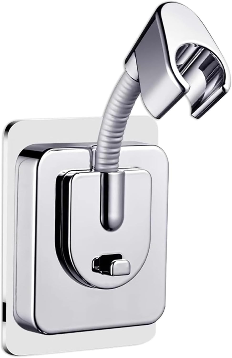 Shower Head Holder Wall Mount, 360° Adjustable Handheld, No-Drill Strong Adhesiv