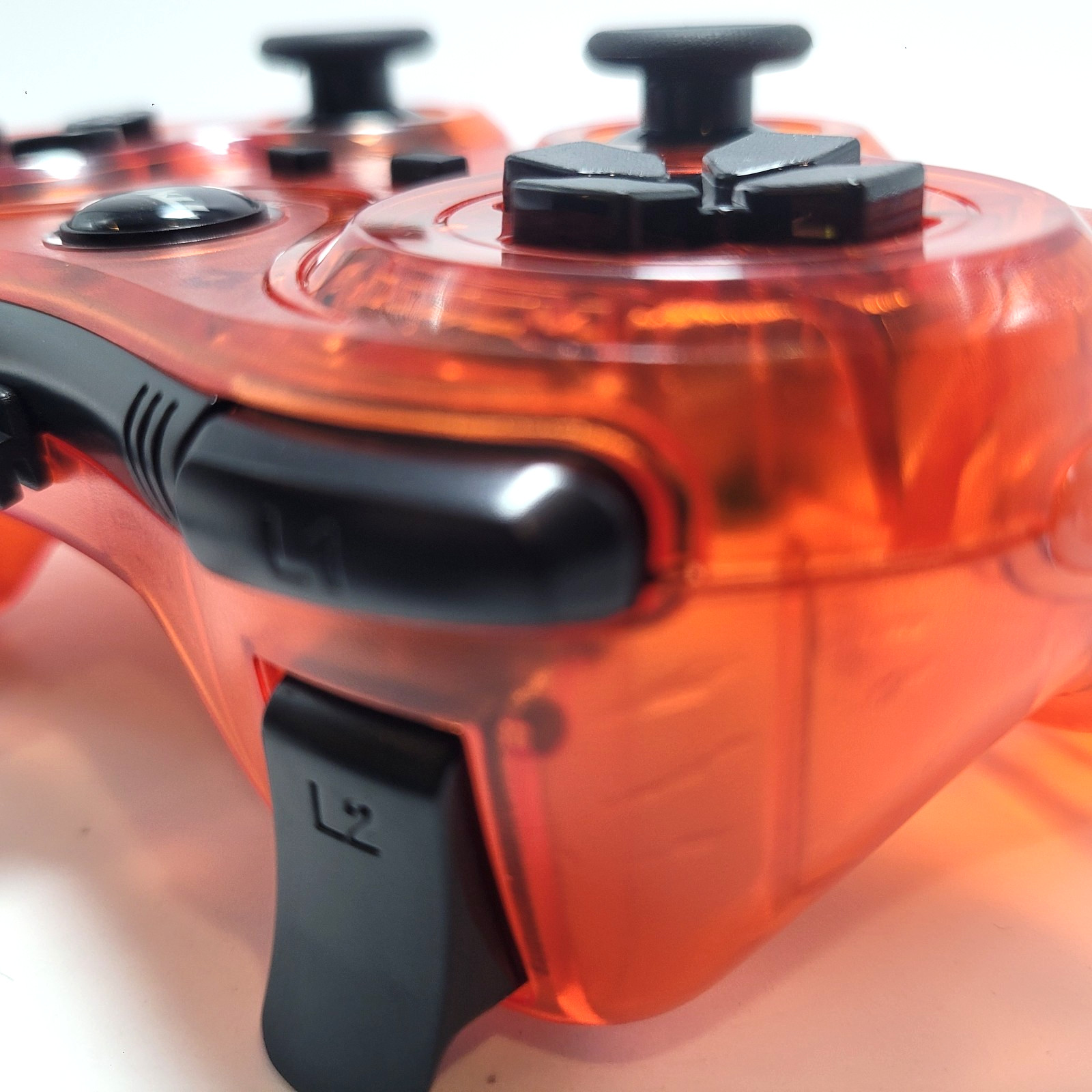 PlayStation 3 Wired Controller for PS3 / PC / USB by TTX Tech - Clear Red