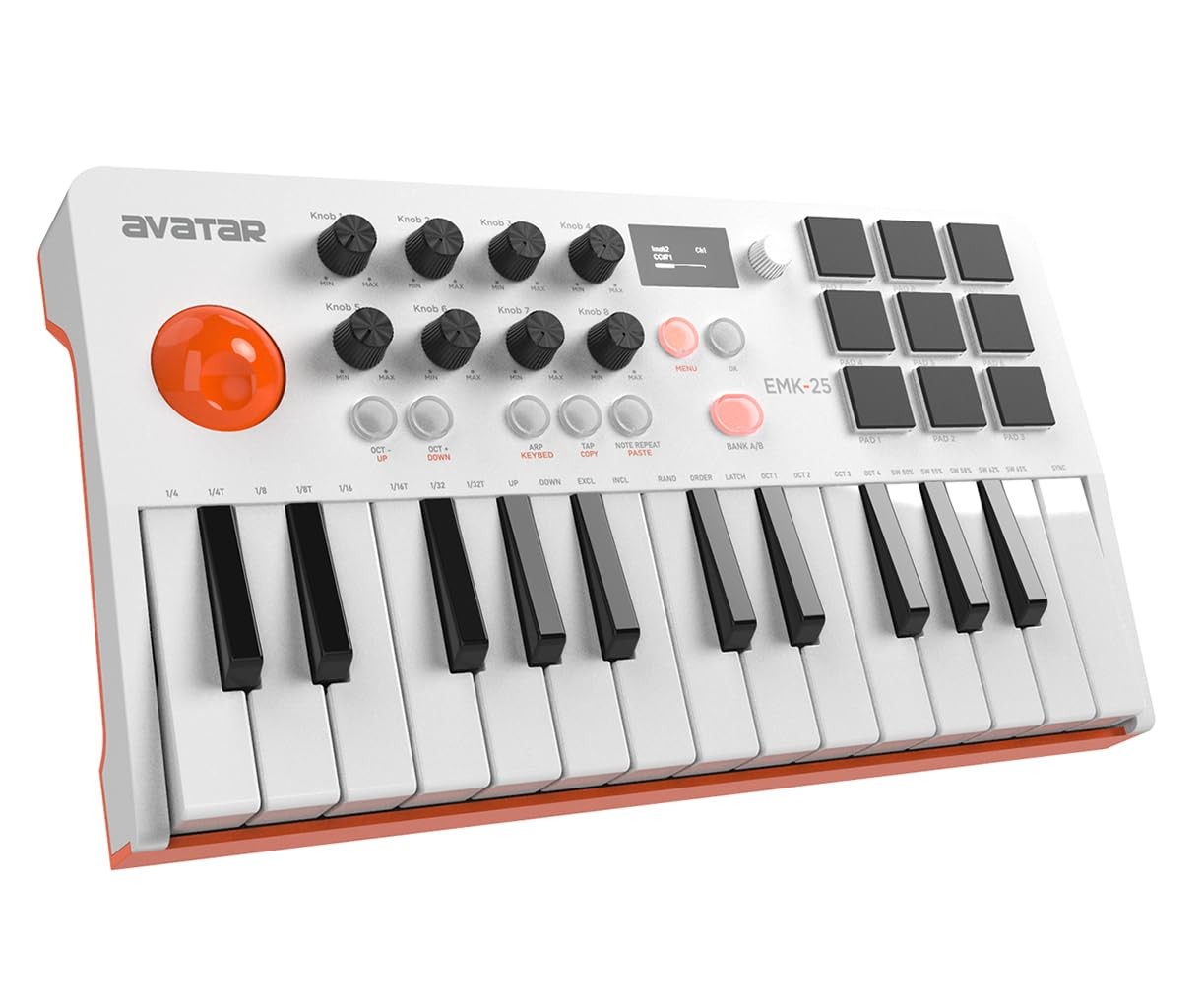 25 Key USB MIDI Keyboard Controller With Bluetooth, Professional Mini Midi Keybo