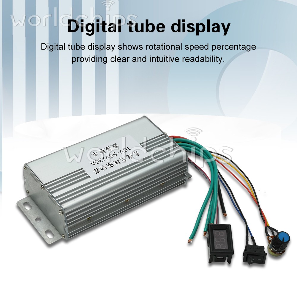 10-55V 30A 3-Phase DC Brushless Controller Electronic Speed Control Motor Drive