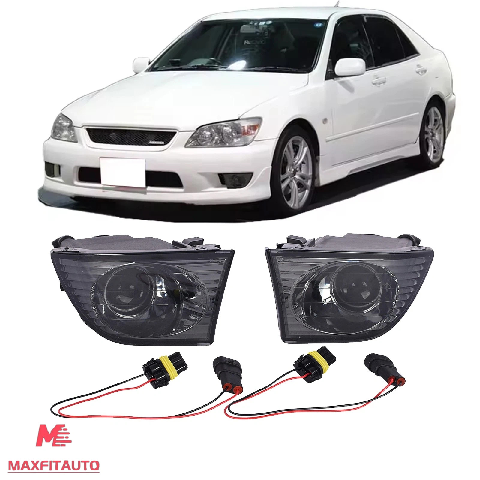 Fits 2001-2005 Lexus IS300 Projector Fog Lights 01-05 Bumper Driving Lamps Smoke