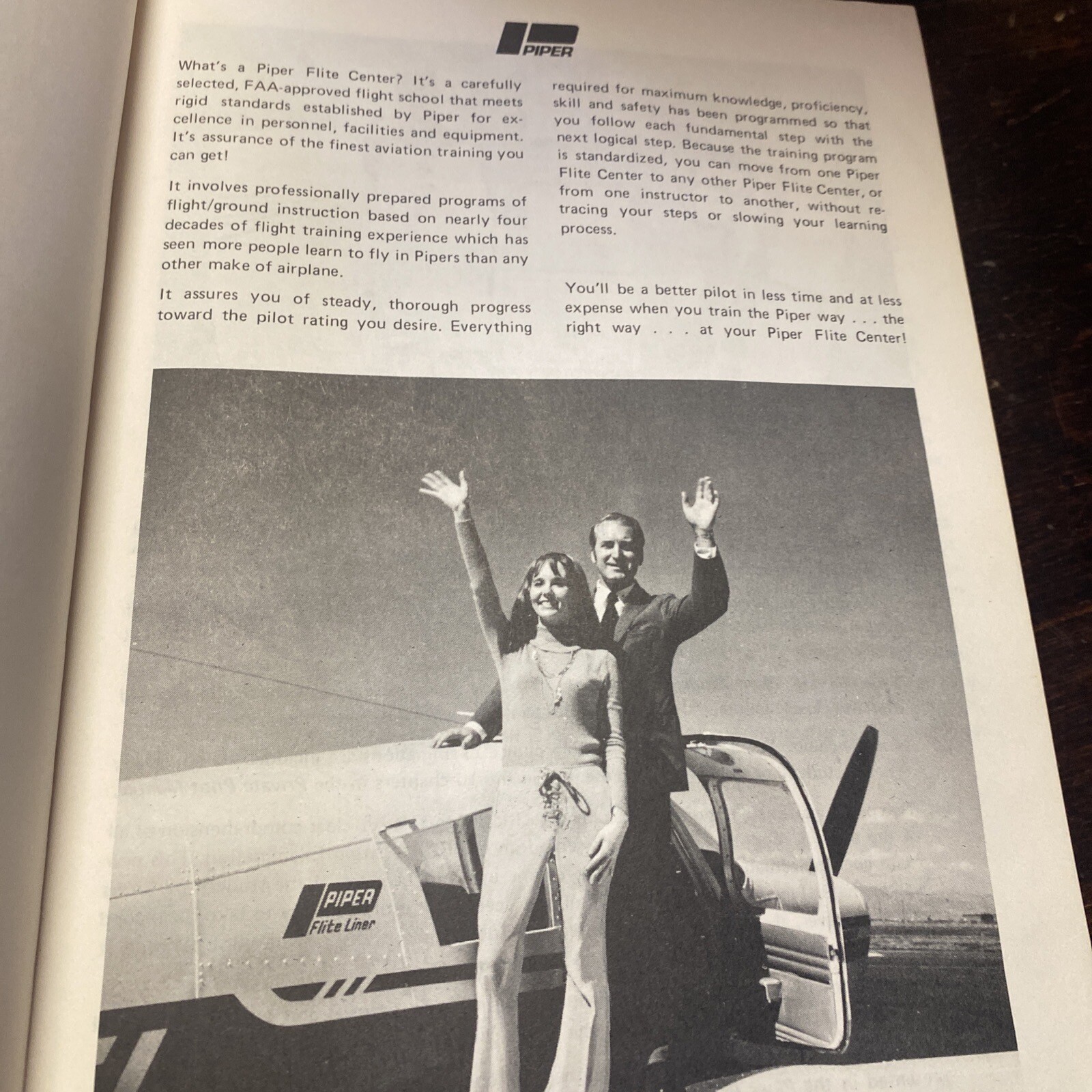PIPER PRIVATE PILOT MANUAL, 1970s, rare
