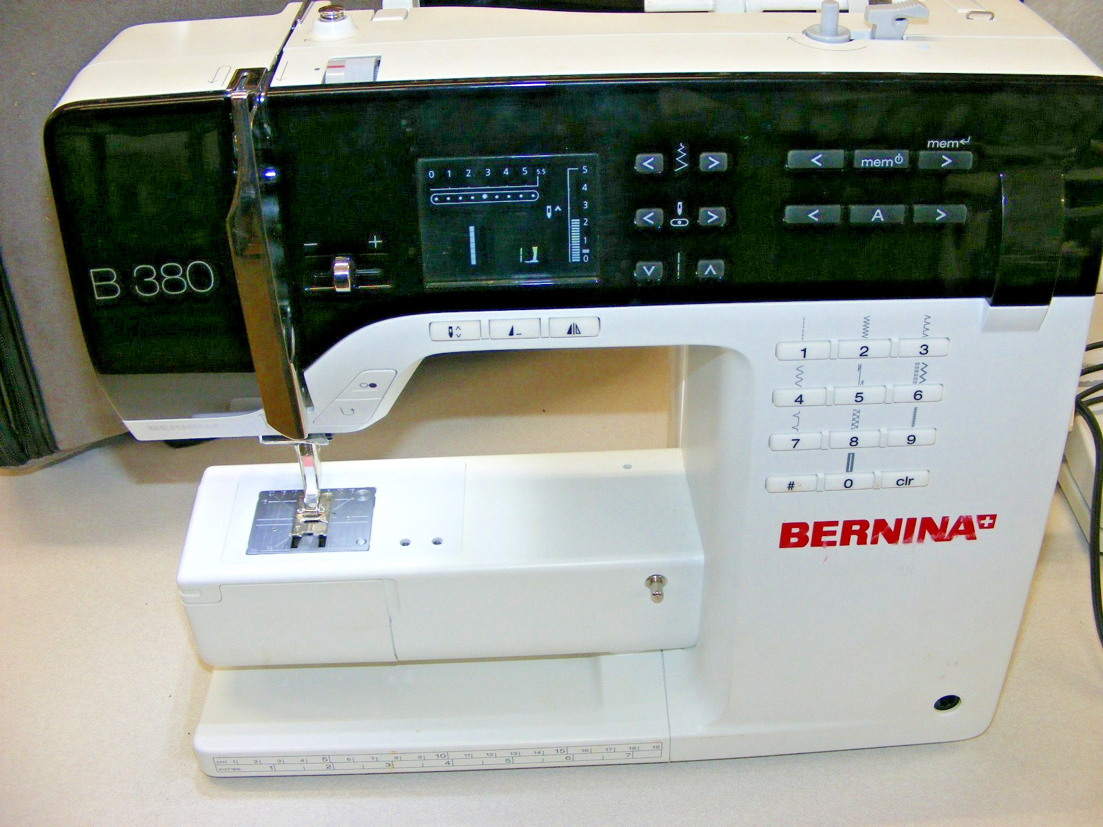 BERNINA B380 Sewing Machine with Rolling Case