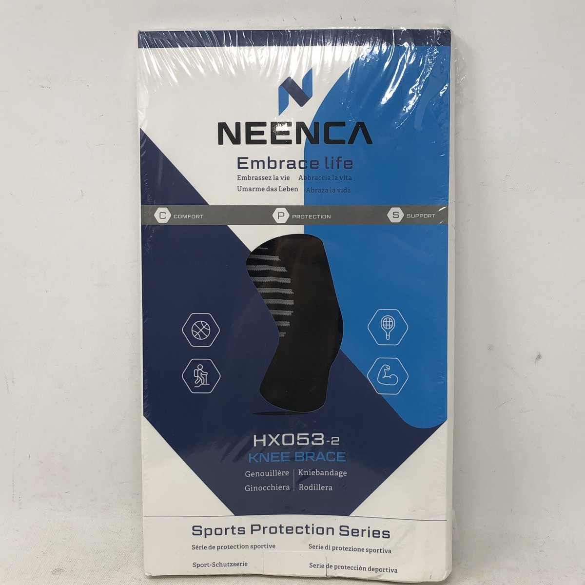 Neenca Embrace Life HX053-2 Knee Brace - Black/White Large