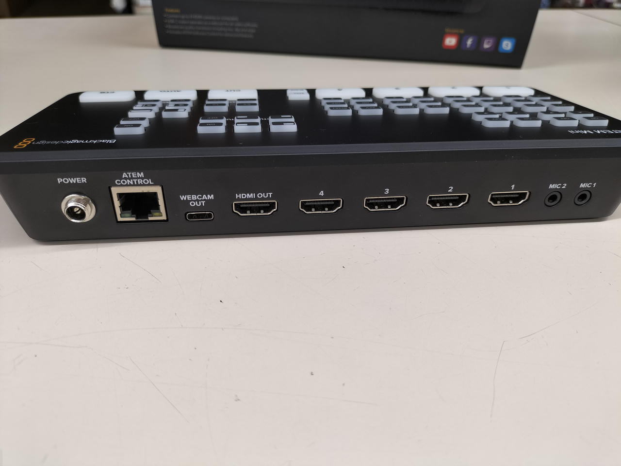 Blackmagic ATEM Mini HDMI Live Stream Switcher Tested Working Used