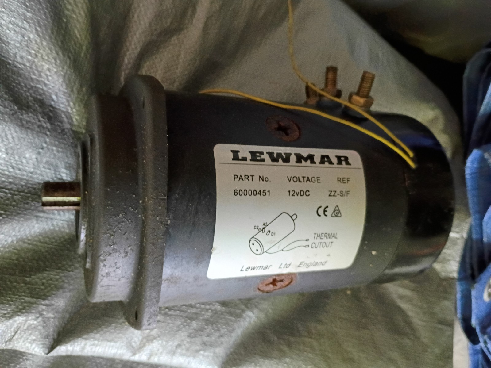 Lewmar Windlass Motor #60000451 12 Volt