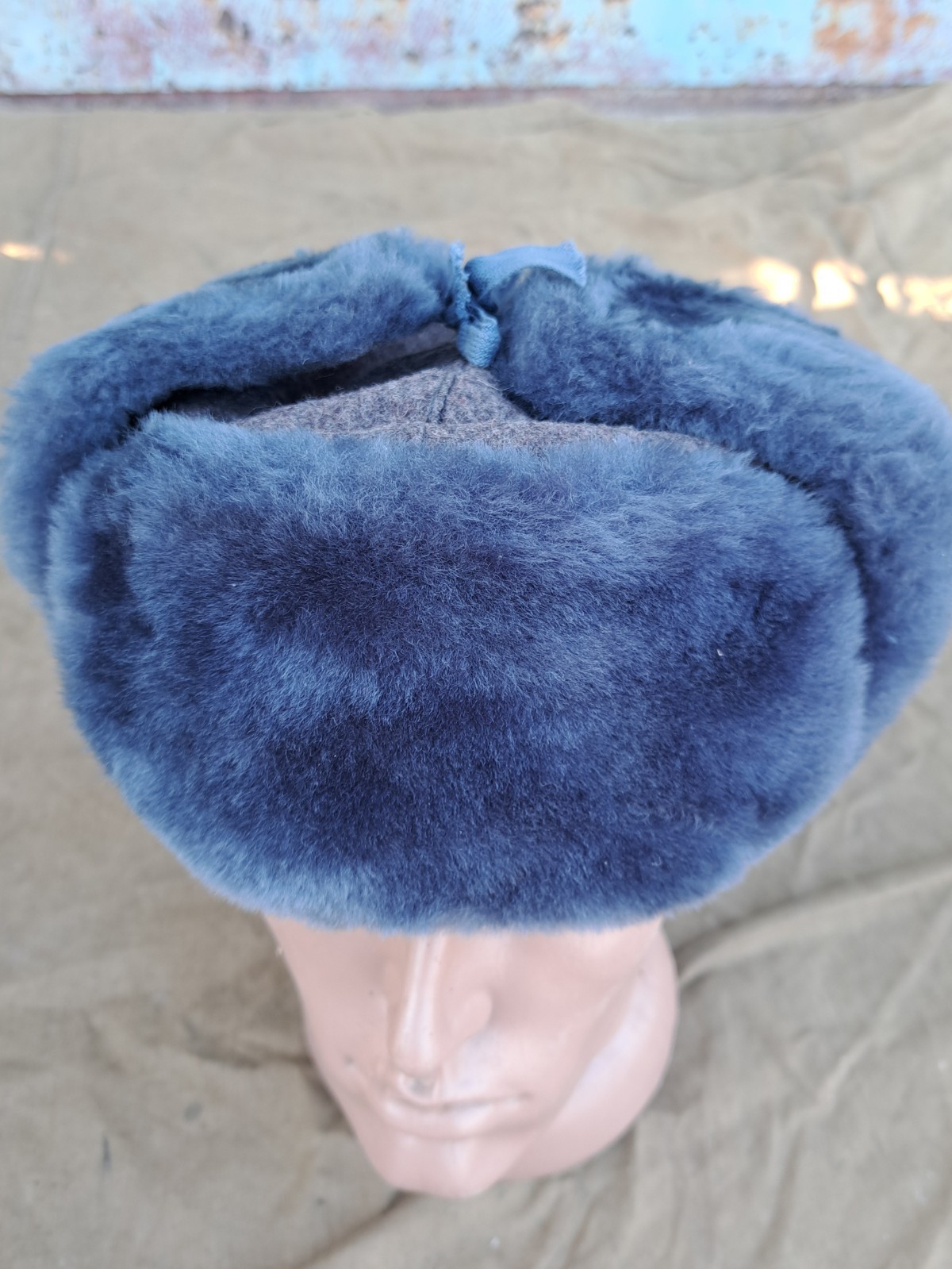 Soviet russian officer army fur hat size 56 new
