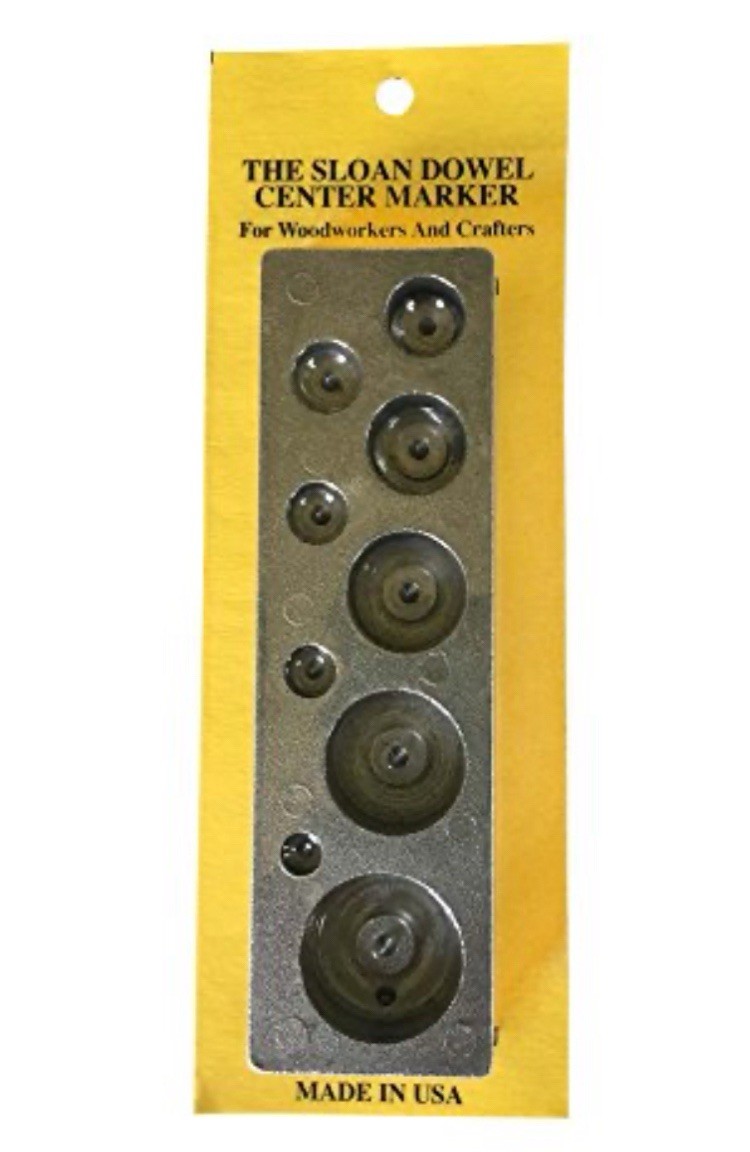 Sloan Dowel Center Marker Finder Guide Block*Rare Vintage Sealed Wood Work Craft