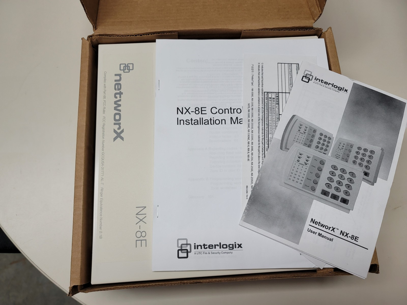 Interlogix GE Security NetworX NX-8E Alarm Control Panel Board & Enclosure NEW