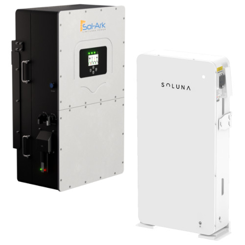 Kit Sol-Ark 30K HV 208V 3-Phase Hybrid Inverter with Soluna Solar 15kWh Battery