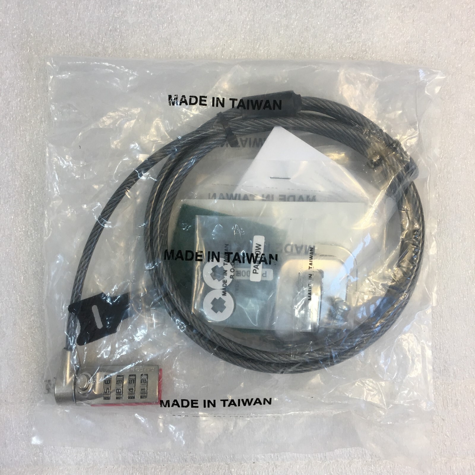 Targus Notebook Security Combination Cable Lock PA410S-1 (Brand New)