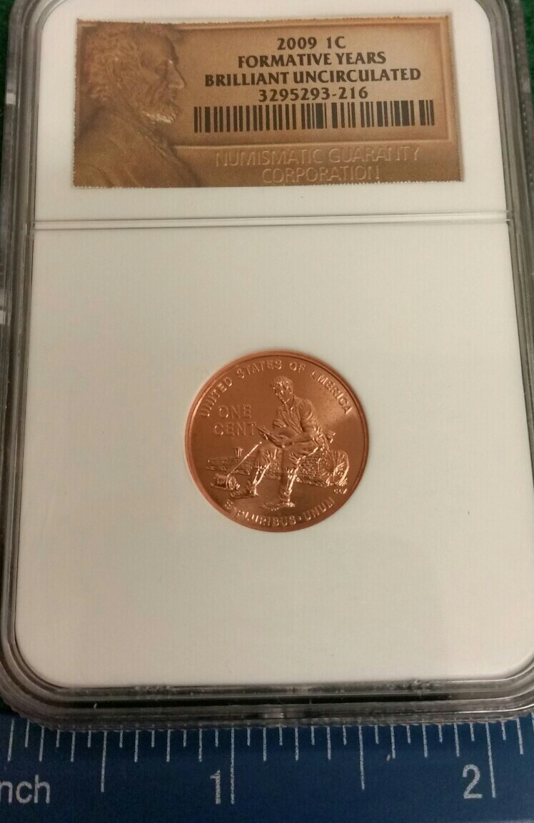 NGC 2009 1C Formative Years Penny, Brilliant Uncirculated