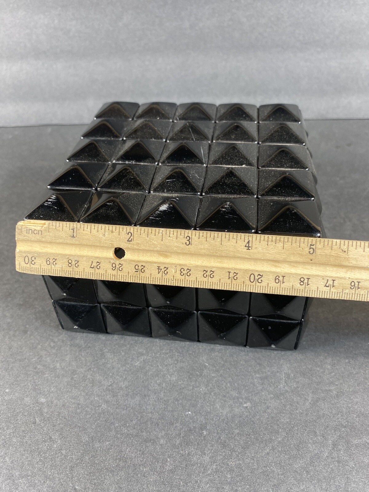 Decorative Geometric Style Black Decor Box