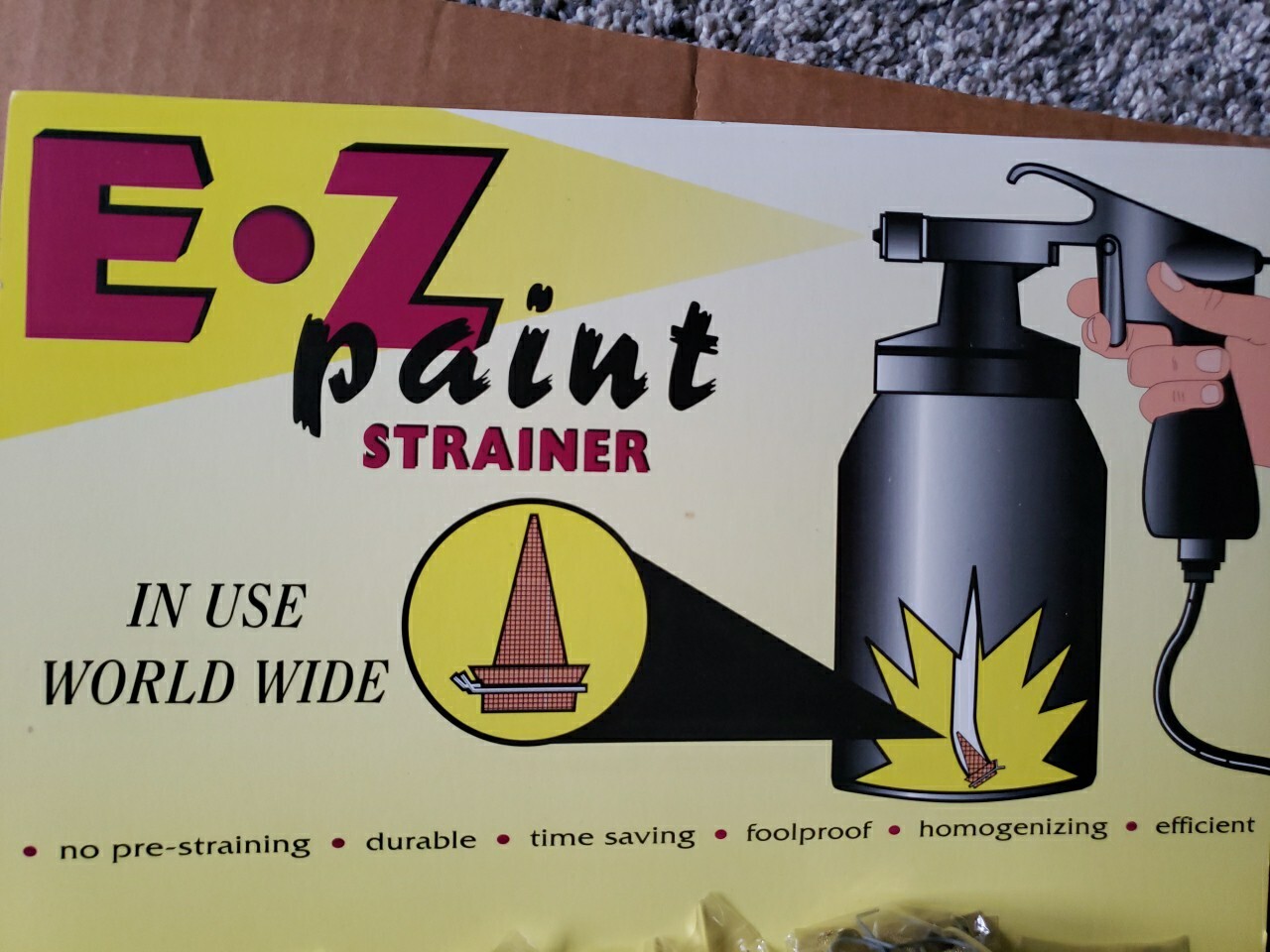 EZ Paint Metal Paint Spray Gun Strainer