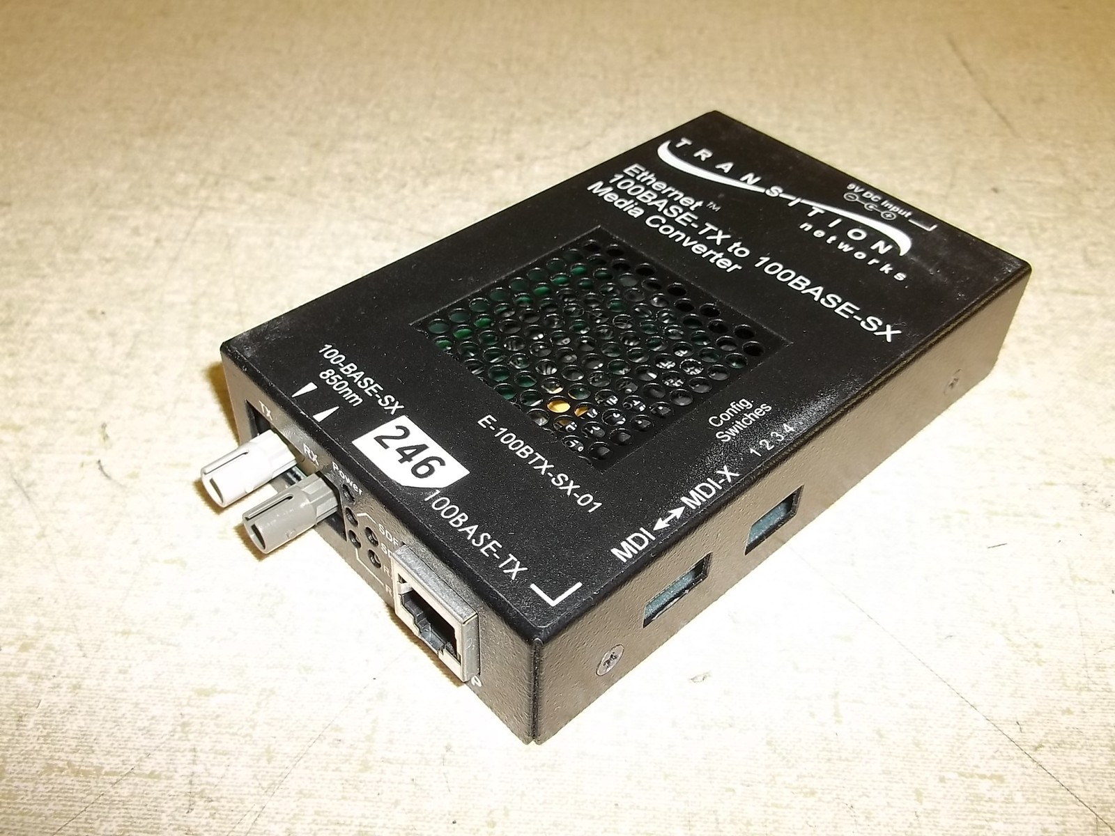 Transition Networks Fast Ethernet 100Base-TX to 100Base-FX Media Converter