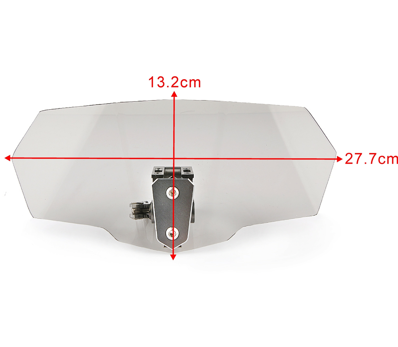 Adjustable Windshield Clip On Extension Spoiler Wind Deflector For Motorcycle