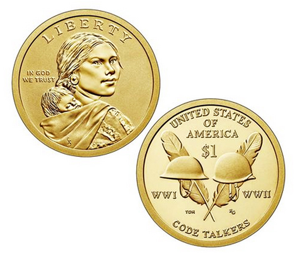 2016 P&D Sacagawea Native American Indian One Dollar Coins Code Talkers US Mint
