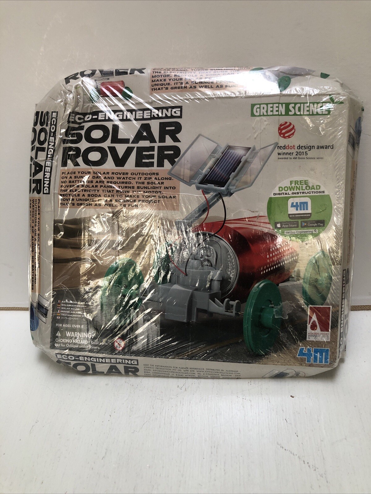 Green Science Solar Rover Experiment Kit For Kids...4M...NEW SEALED