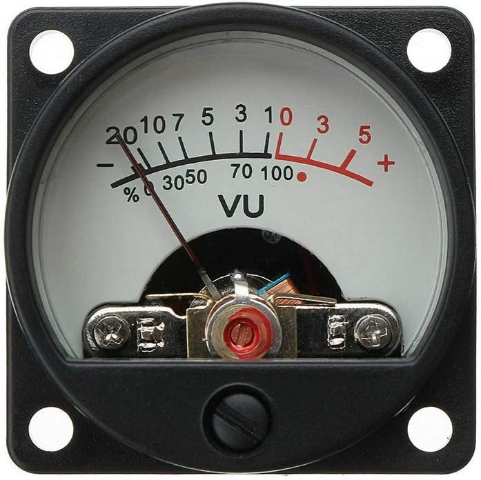 Vu Meter 2x Panel Vu Meter Warm Back Light Recording & Audio Level Amp With Driv