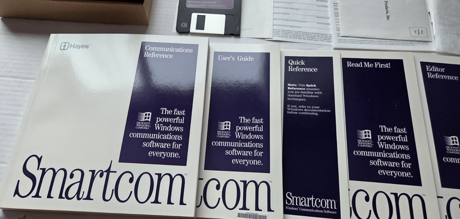 Hayes Smartcom Communication Software for Windows 3.5" Disks 08-00677