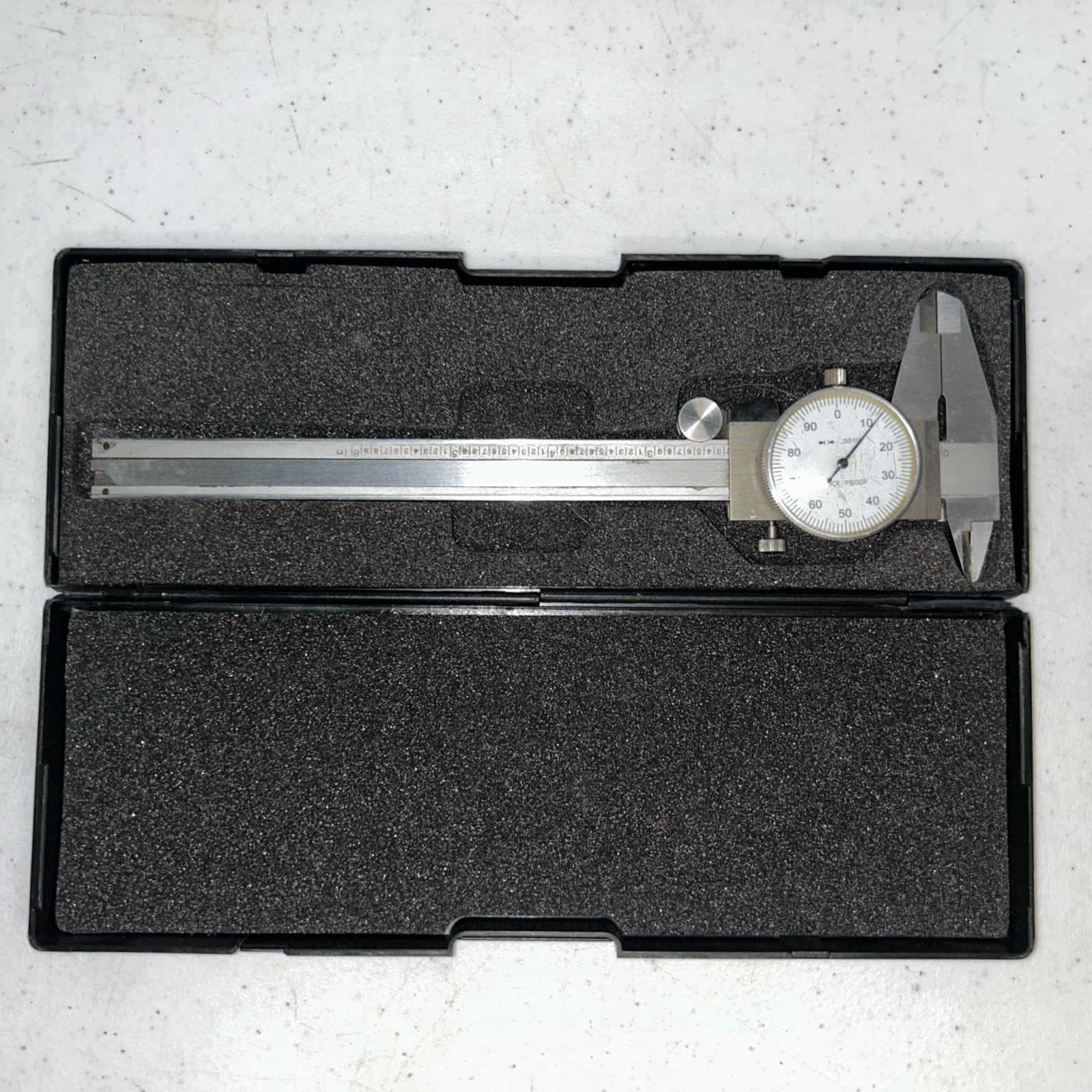 Caliper 6" Stainless Steel Shockproof 0.001 Inch w/Case