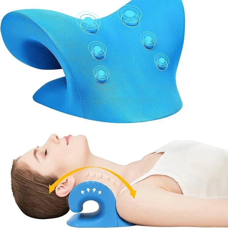 Neck Shoulder Stretcher Cervical Chiropractic Traction Device Spine Relief Mat