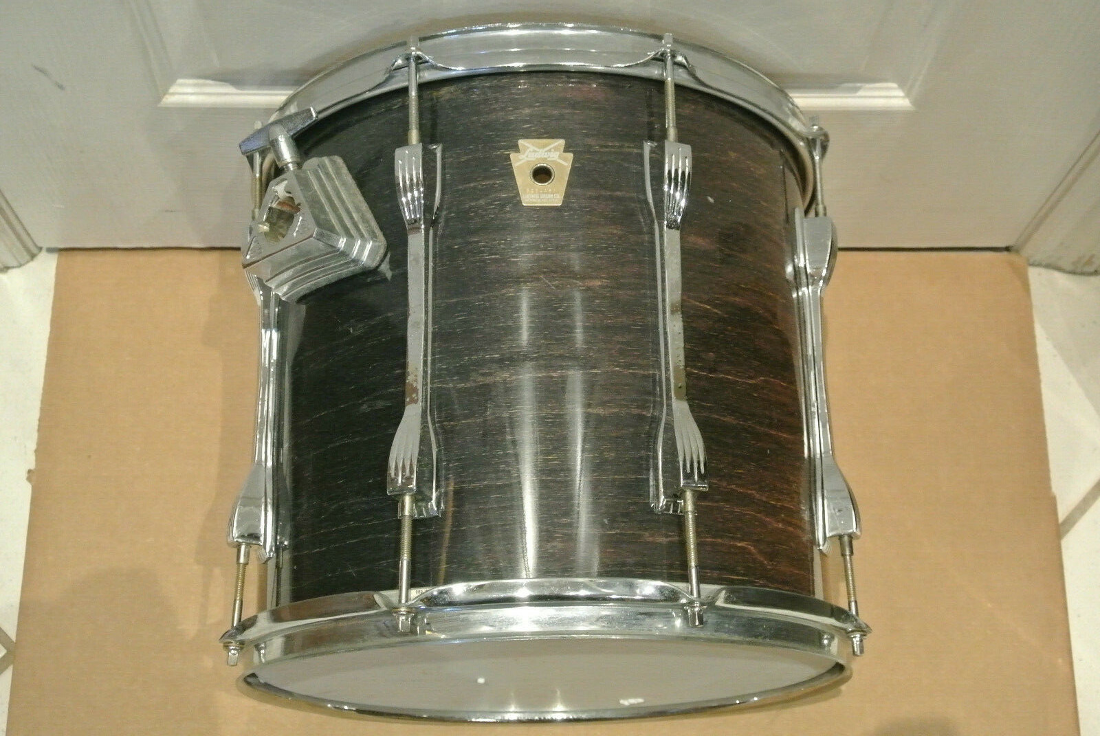 LUDWIG 13" TOM in CHARCOAL SHADOW 12X13 w MACH LUGS for YOUR DRUM SET! LOT #F364