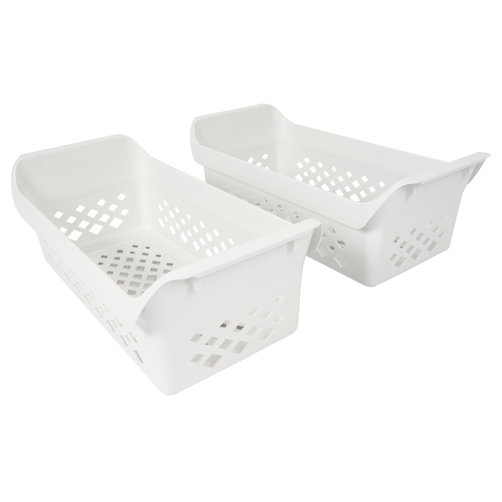 Freezer Baskets orgianzer bins 24-1/2" Long White For Frigidaire Chest Freezer