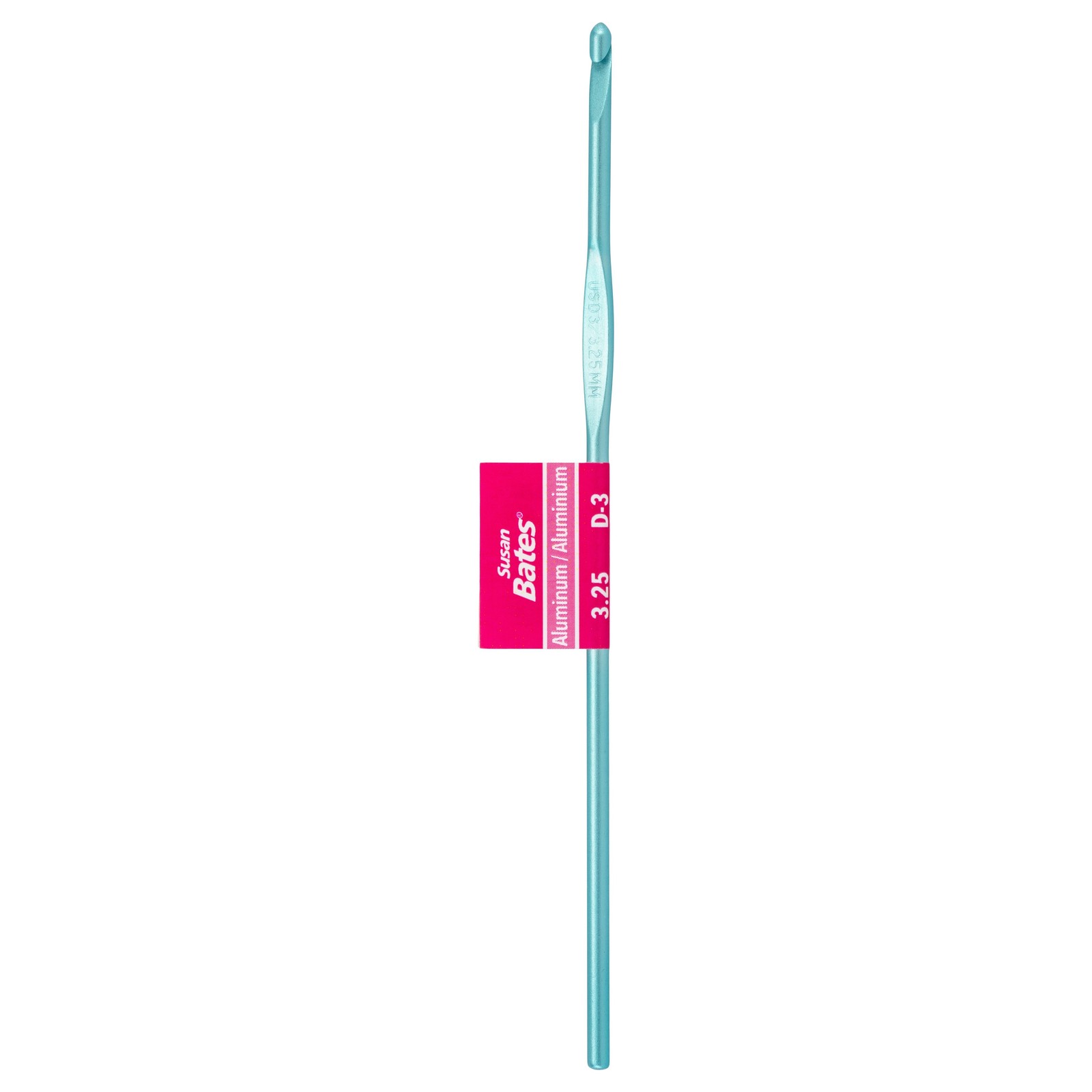 Susan Bates Silvalume Aluminum Crochet Hook 5.5"-Size D3/3.25mm - 3 Pack