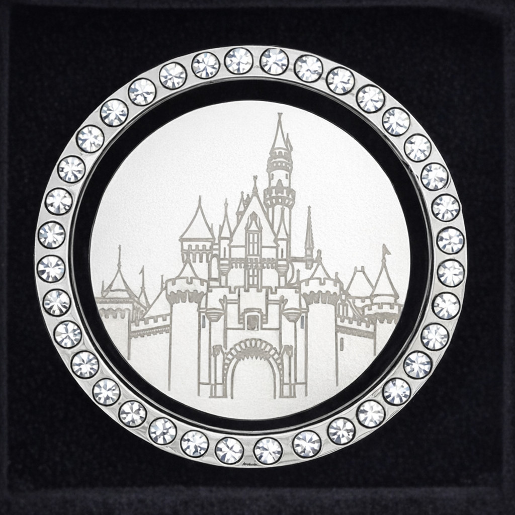 Sleeping Beauty Castle Disney Inspired Car Engine Start Button Cover & Crystal R