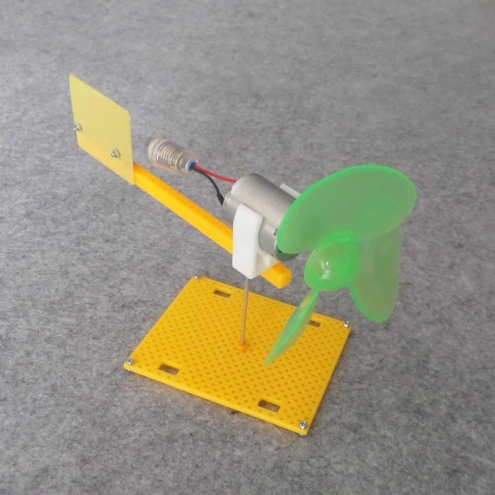 For Science Education Wind Turbine - 8V DC Output Drives E10 LED Light