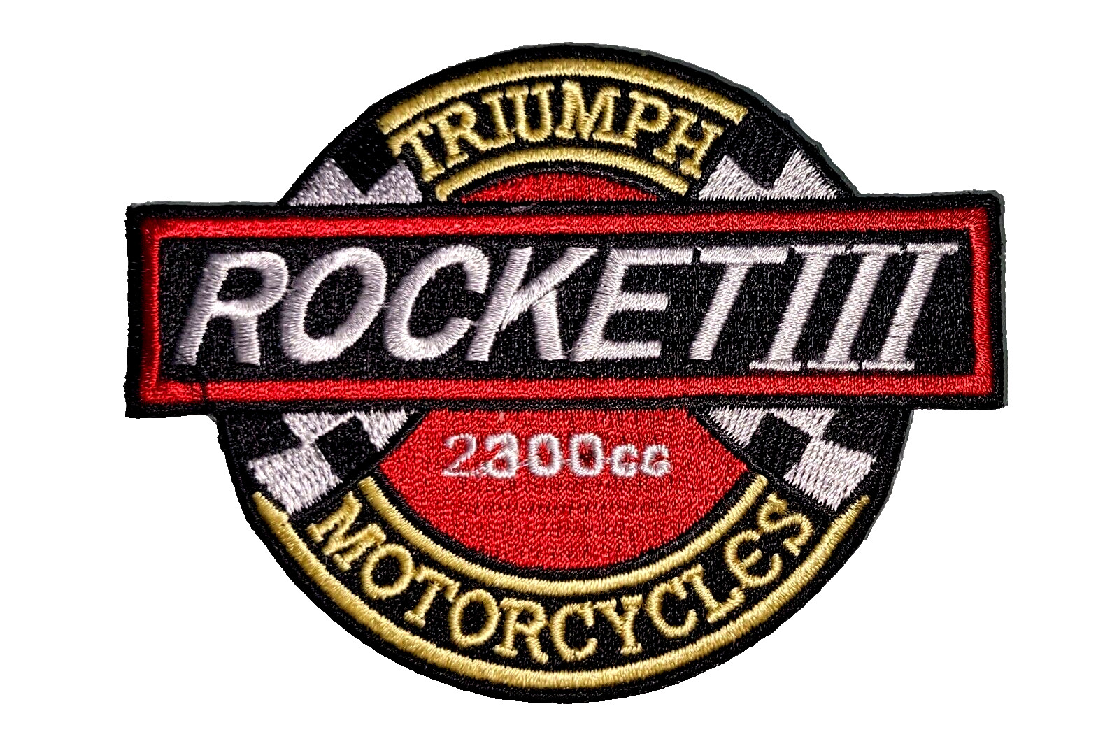 TriumpF Rocket Motorcycles Racing Embroidered iron on Sew on 3. 75" Biker Patch