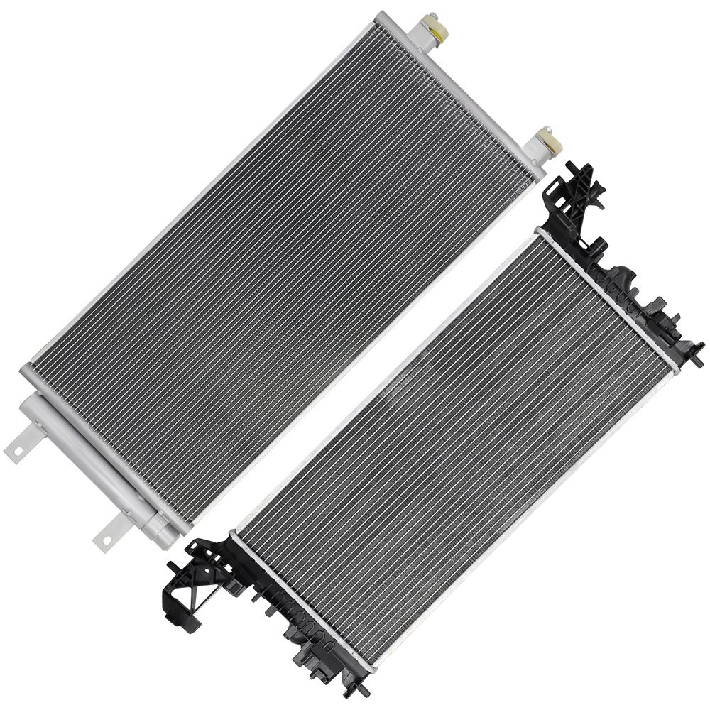 Aluminum Radiator & AC Condenser Cooling Kit For 2016 2017-2019 Chevrolet Cruze