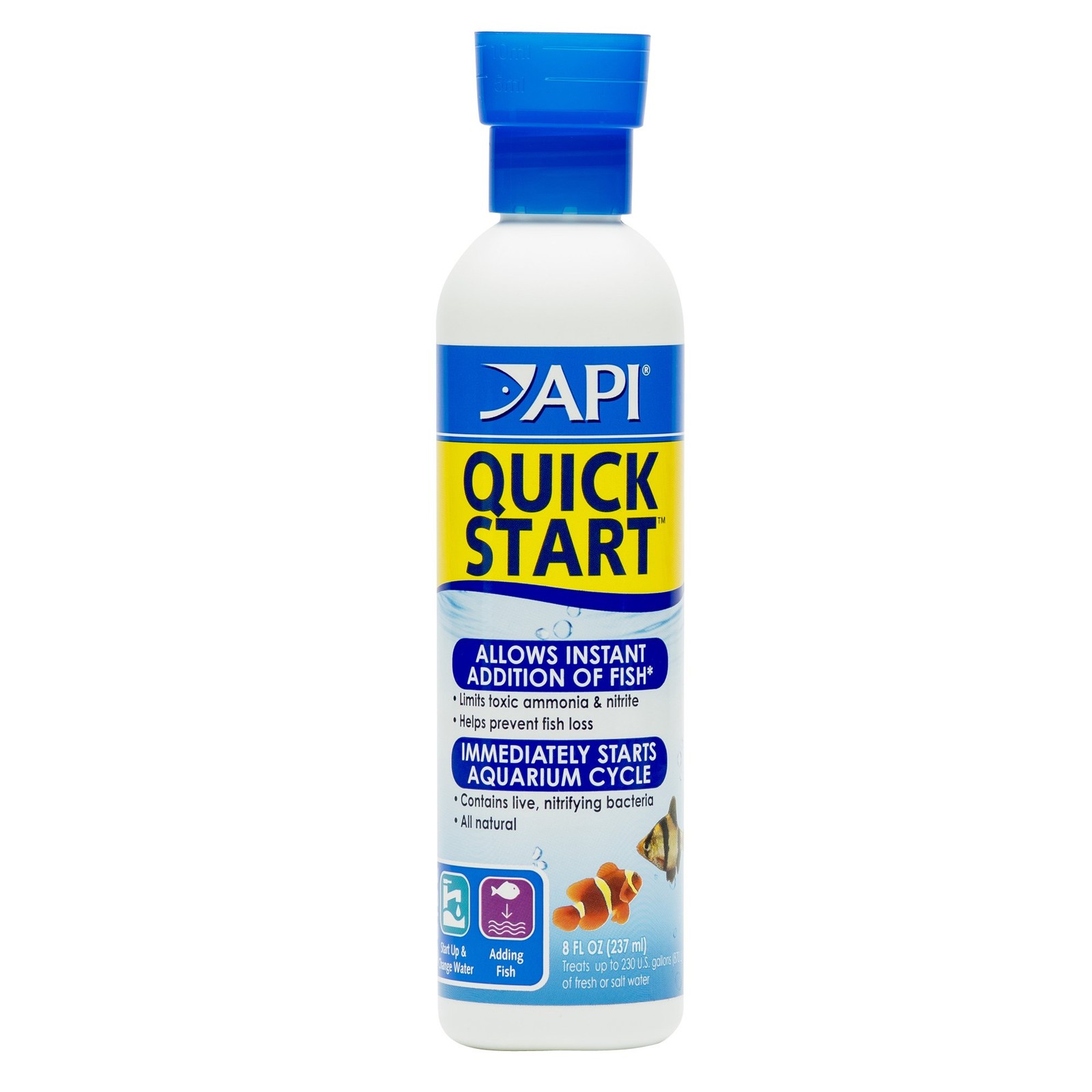API Quick Start Aquarium Nitrifying Bacteria 8oz Freshwater Saltwater Treatment