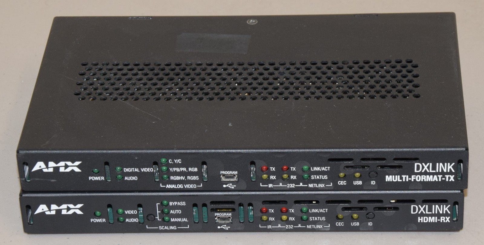 AMX DXLINK MULTI-FORMAT-TX HDMI-RX Cat 6 Video Transmitter Receiver Combo