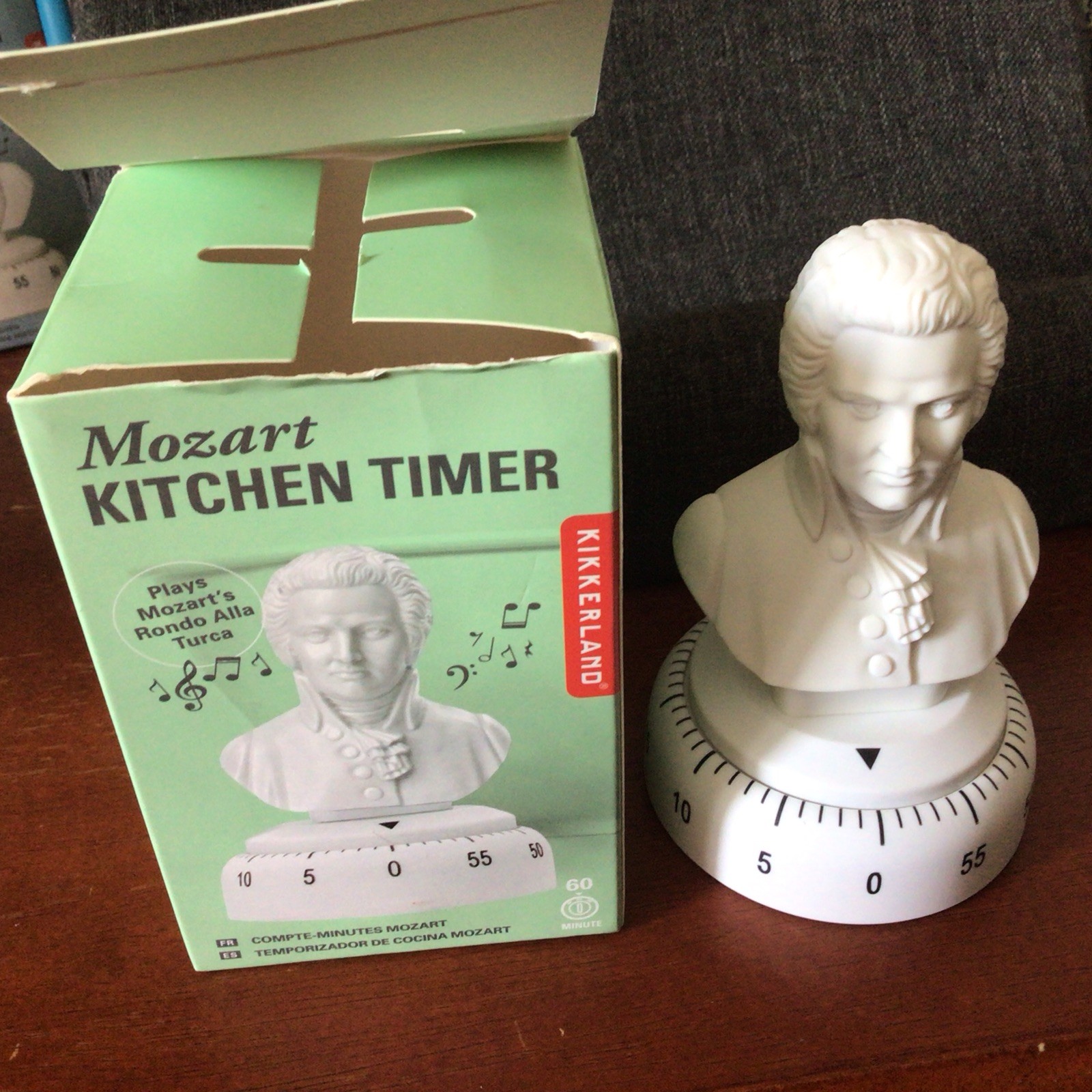 Kikkerland Mozart 60 Minute Kitchen Timer -plays Rondo Alla Turca
