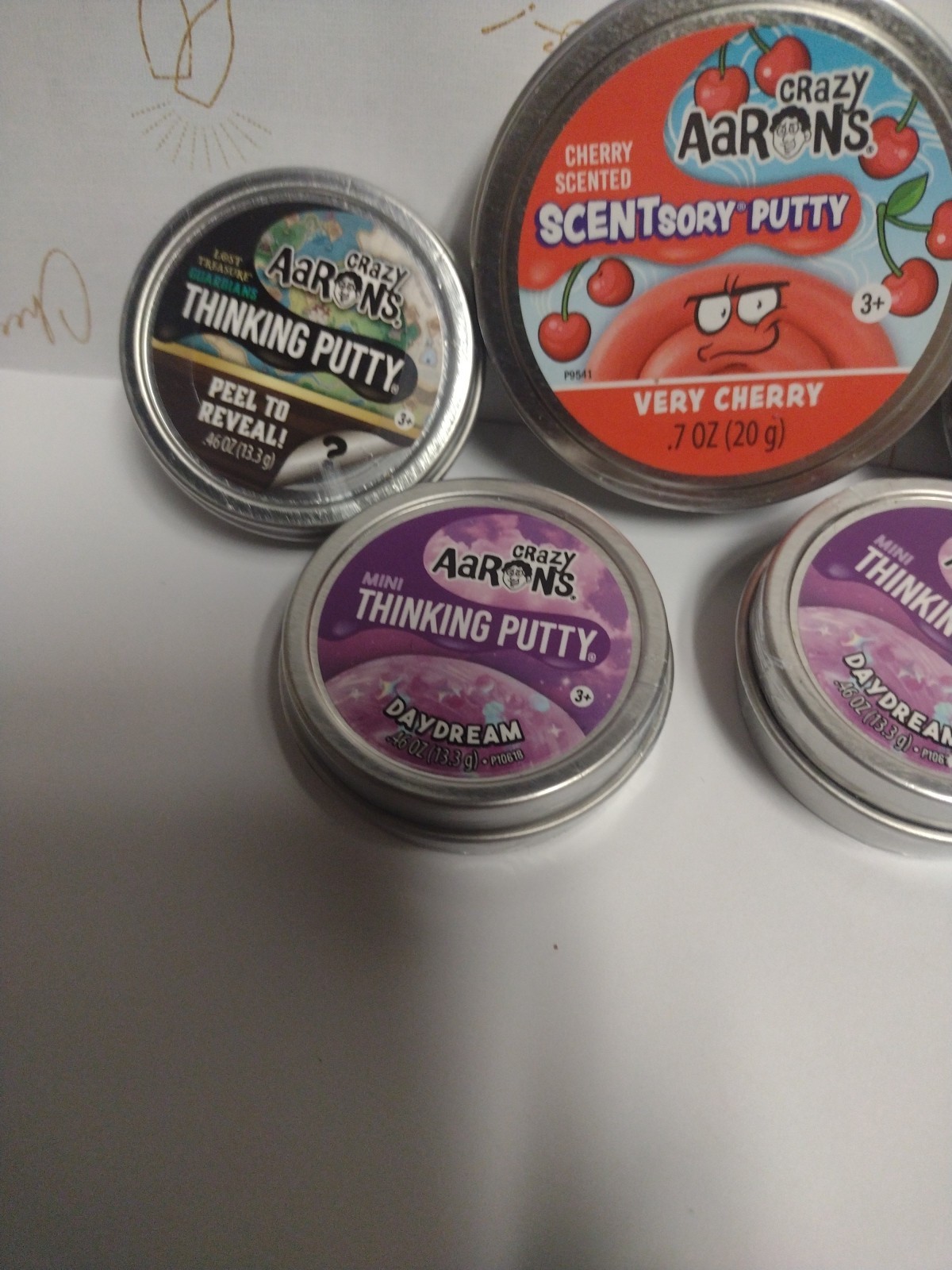 Set Of 5 Thinking Putty Crazy Arons 0.46 Oz