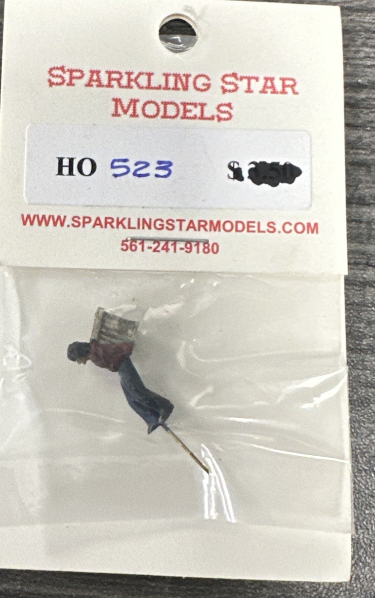 Sparkling Star Models HO 523 Man/Box Hand Painted/Metal Cast NIP