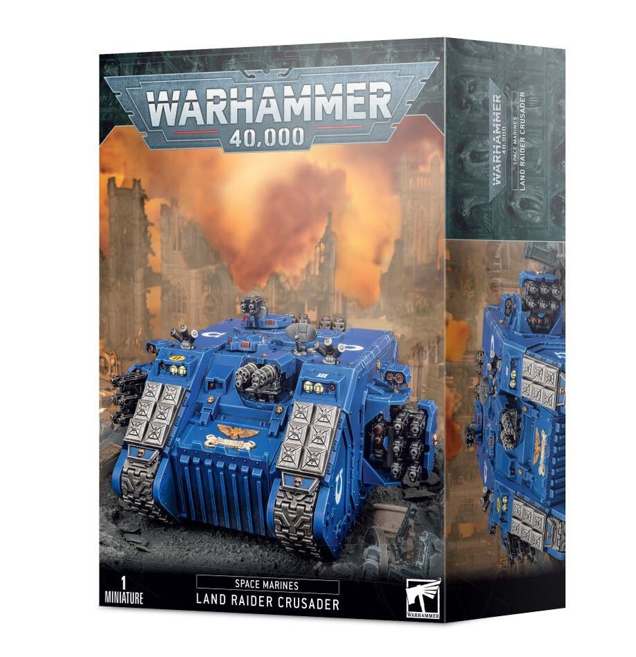 Space Marines: Land Raider Crusader - Warhammer 40k - Brand New! 48-30