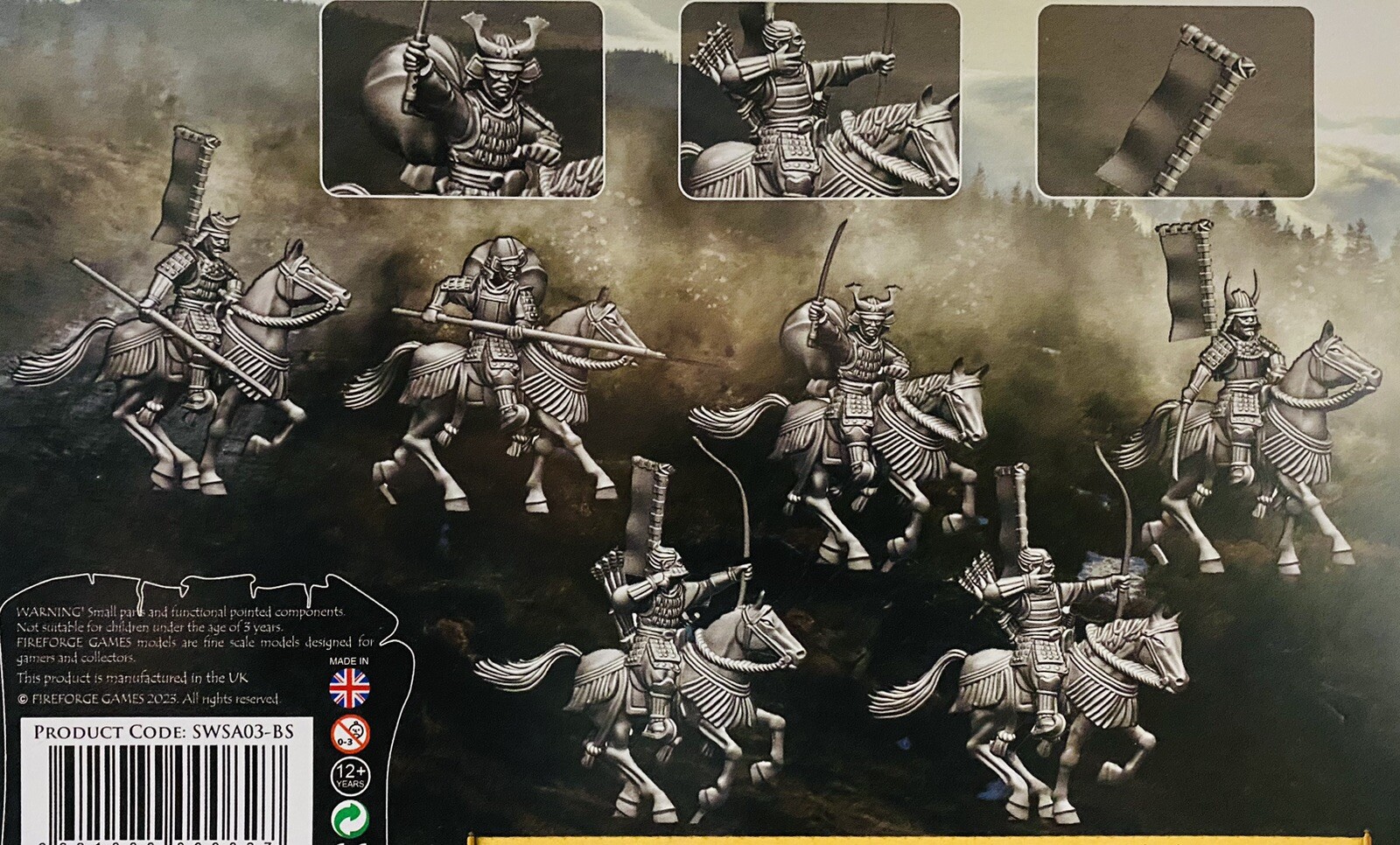Samurai Wars Mounted Samurai NEW • 2 Sprues • 3 Minis • Fireforge Games