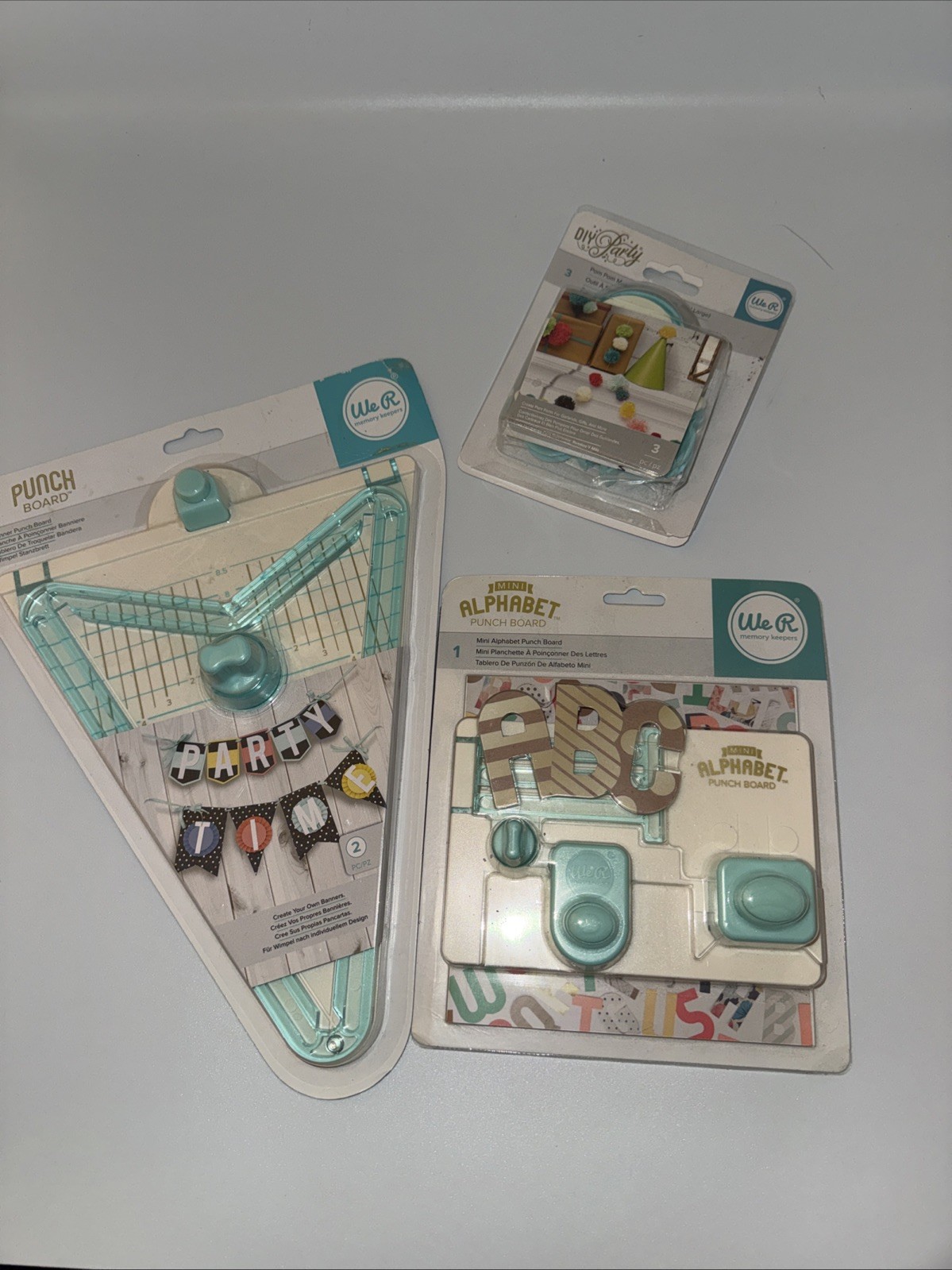 We R Memory Keepers Banner, Alphabet, Pom Pom Maker Bundle All New